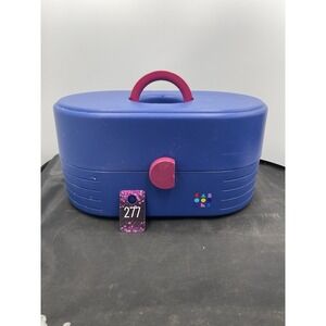 Vintage Caboodle 2642 Large Makeup Vanity Case w/ Removable Travel Box